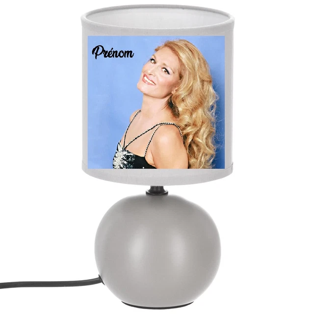 Lampe De Chevet Dalida En Céramique - Vendeur Français - Blanc, Bouton Poussoir