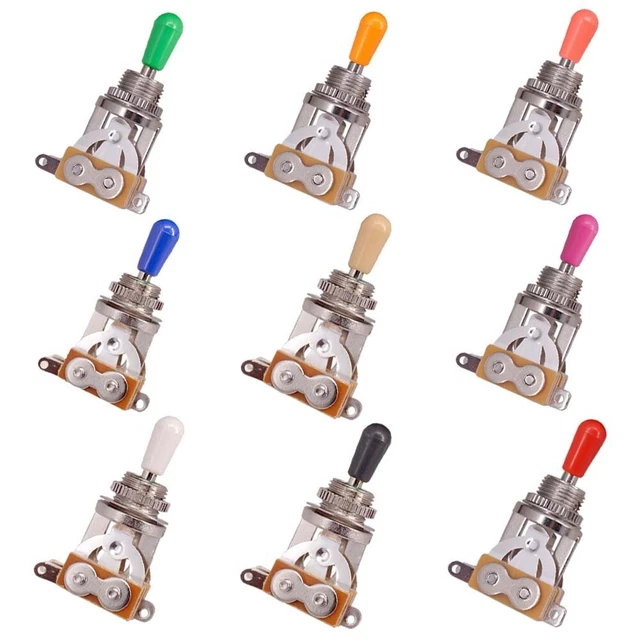3Way E-Guitare Interrupteur Sélecteur De Bouton Couleur Embout for Eppi LP