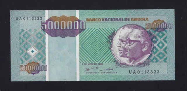 Portugal Angola 5000000 5.000.000 KWANZAS 1995 P-142 UNC