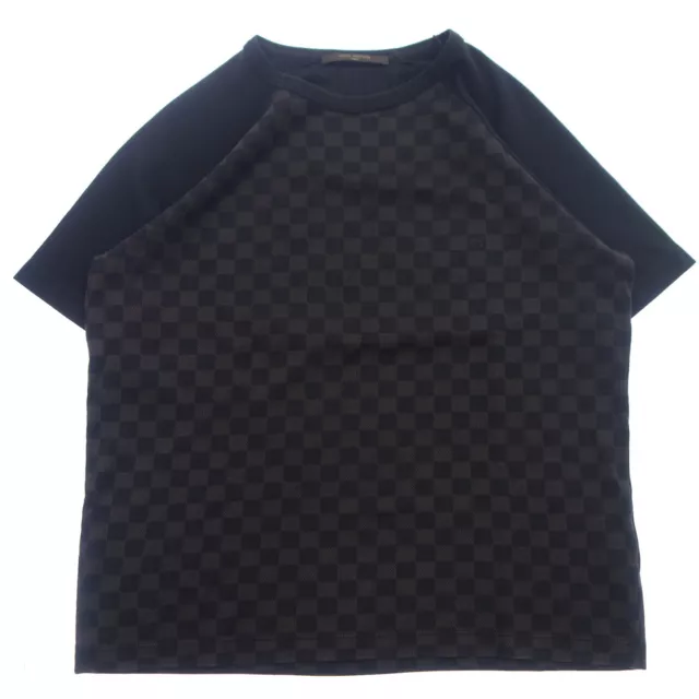 LOUIS VUITTON Border Long Sleeve T-shirt XS Authentic Men Used from Japan
