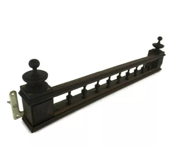 Hand Carved Wood Pediment Spindles Ornate Over door Architectural Reclaimed