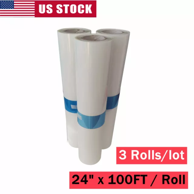 Waterproof Inkjet Milky Transparency Film for Silk Screen 24" x 100FT - 3 Rolls