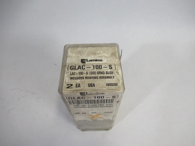 Lamina GLAC-100-S Brass Coated Wring Fit Bushing 1"ID 1.750"SOD 2-PK ! NEW !