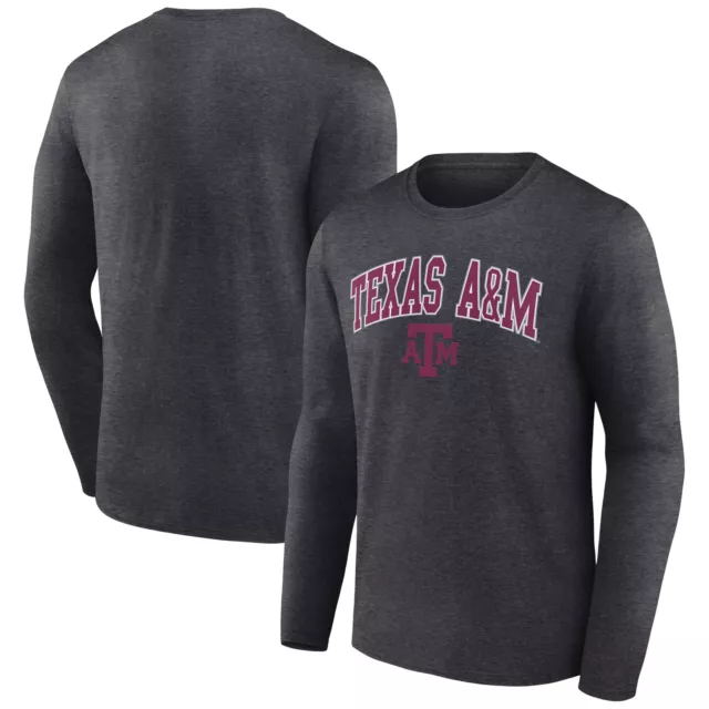 Men's Fanatics Branded Charcoal Texas A&M Aggies Campus Long Sleeve T-Shirt
