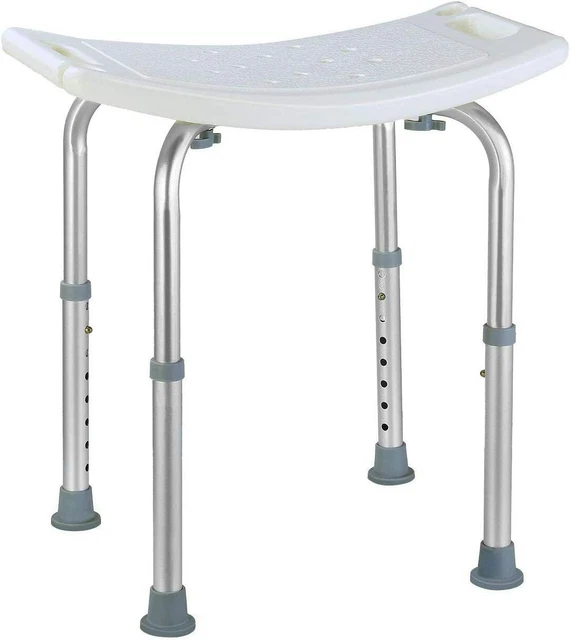 Shower Stool, Removable & Sturdy Shower Stool, Adjustable Height, Non-Slip