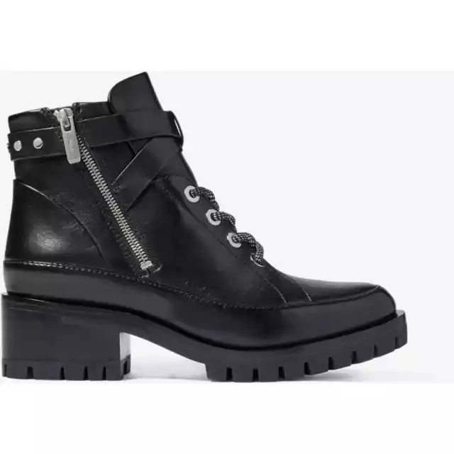 3.1 Phillip Lim Women's Leather Hayett 50mm Lace-Up Boot Black EUR 40 US 10