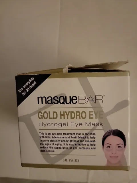 Masque Bar Gold Hydro Eye Hydrogel Eye Mask 30 Pairs