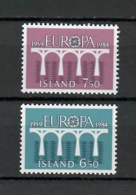 s34012 ISLAND ICELAND ISLANDA MNH 1984 Europa 2v