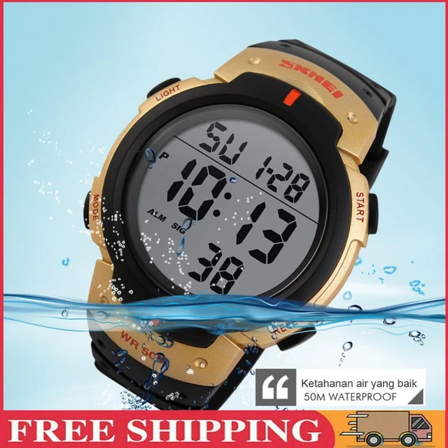 SKMEI Orologio Digitale Uomo 2004: Sportivo, Impermeabile 50M, Retroilluminato