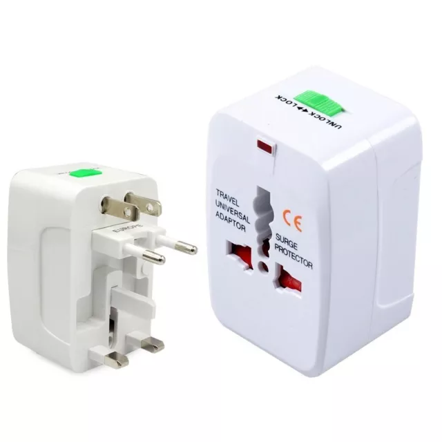 Adaptateur de Prise Universelle EU UK US World Plug Certifié CE