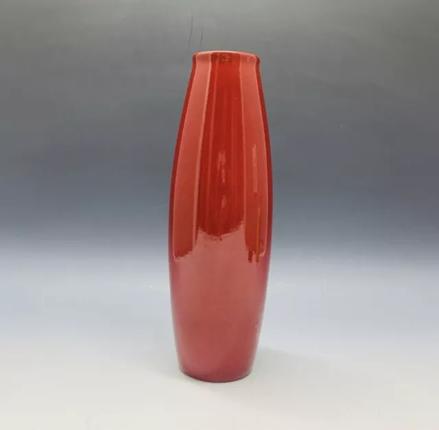 Scheurich German Amano Oxblood Red Vase 629-27 Sang de Boeff Glaze