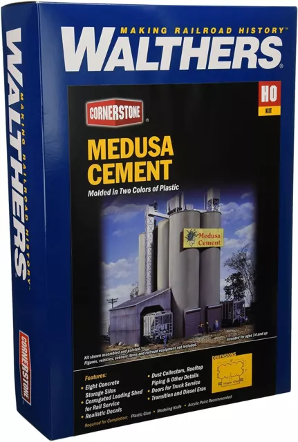 Spur H0 -- Bausatz Medusa Zementfirma mit Verladung -- 3019 NEU 2