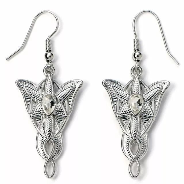 The Lord Of The Rings Plaqué Argent Oreilles Evenstar Marchandise Officielle