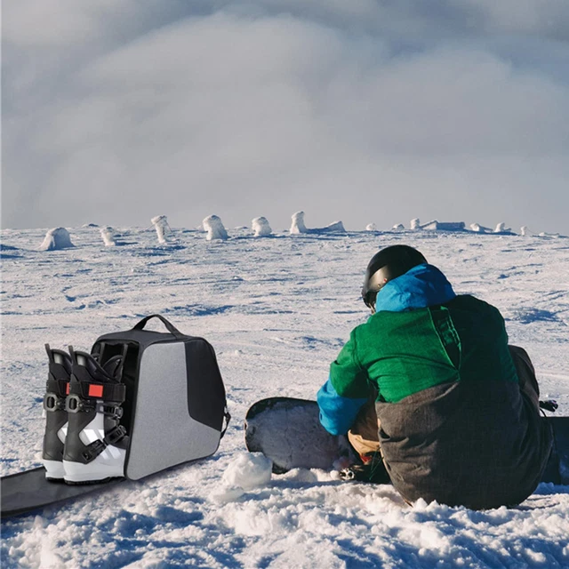 Portable Ski Boot Bag Large Capacity Carrying Storage Bag Cloth Compartments