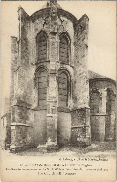 CPA BRAY-on-SUM Chevet de lÉglise (17490)