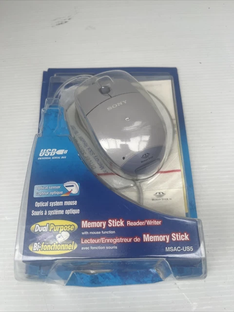 Lector de memoria para mouse óptico Sony\escritor MSAC-US5 - gris