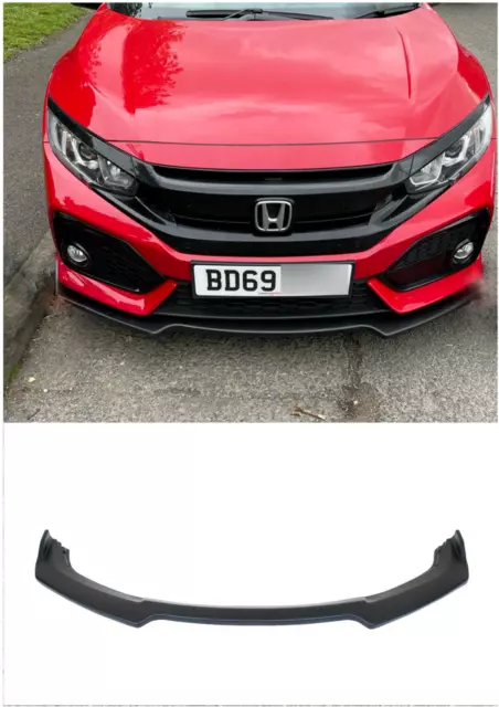 Alerón labial negro divisor delantero inferior ABS 2015 para HONDA CIVIC TYPE R