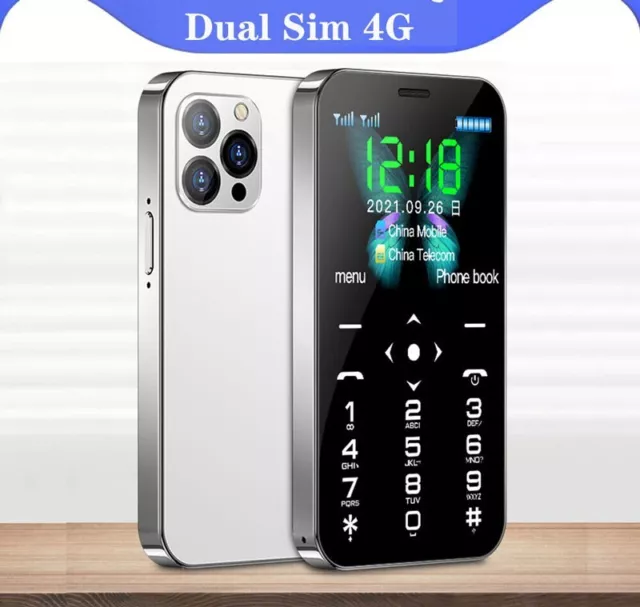 1.8in Smallest 4G Quad Band Dual Sim Student Bluetooth Mobile new type Phone