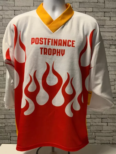 Switzerland National Team Ice Hockey Shirt Jersey Ochsner Size S Adult