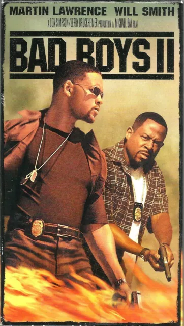 Bad Boys II VHS 2003 Martin Lawrence Will Smith Gabrielle Union Action Cops VTG
