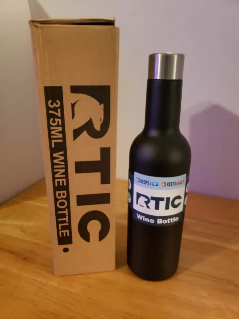 RTIC 375ml WINE BOTTLE - MATTE BLACK - IN BOX