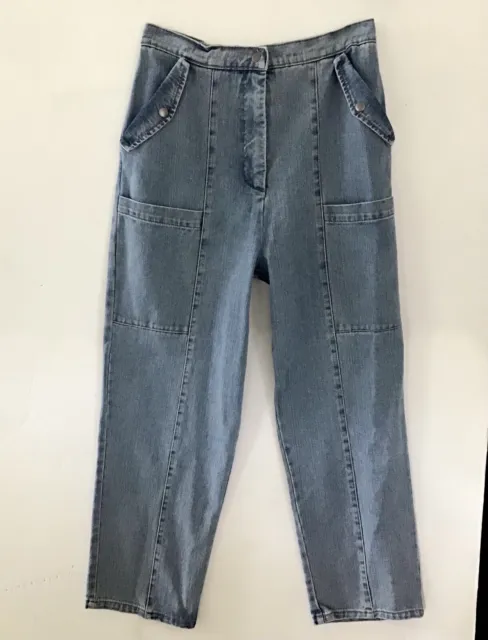 NEW THE FIFTH LABEL BLUE CARGO JEANS SZ 8 Reg 128