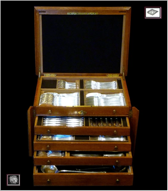 Set couverts acier inox coffret de 24 pièces