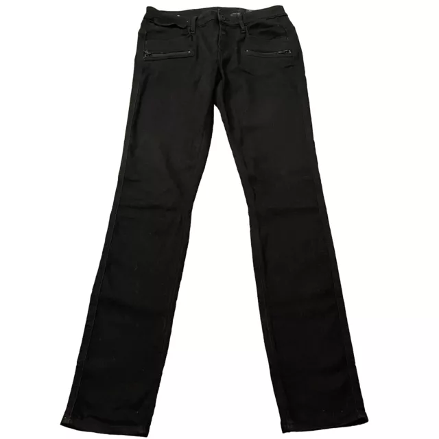 G-Star Davin Zip High Super Skinny Black Jeans Size W31 x L34