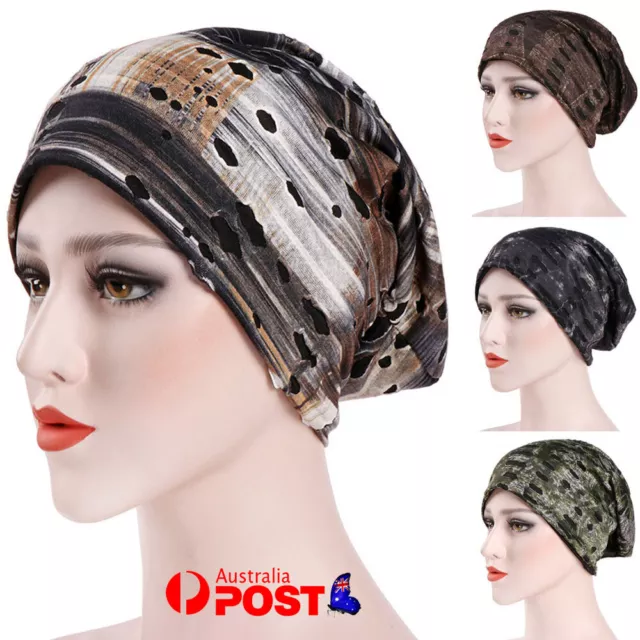 Turban Headwear Chemo Scarf Floral Wrap Muslim Hat Cancer Head Cap Stretch