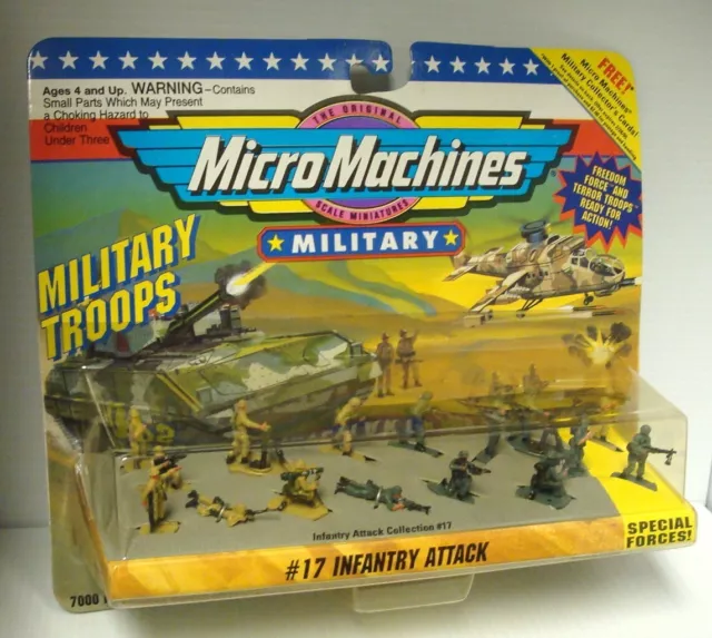 Micro Machines ~ Military Special Forces #17 Infantry Attack ~ Galoob