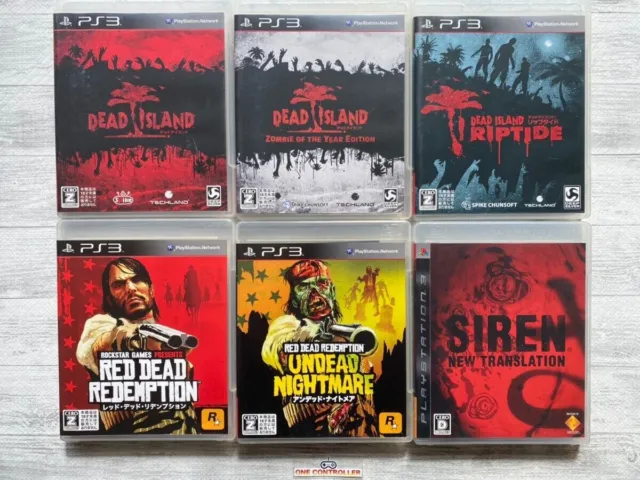 SONY PS3 Dead Island & SIREN & Red Dead Redemption & Undead Nightmare from Japan