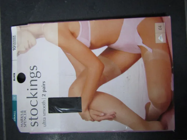 vintage stockings Marks and Spencer Ultra Smooth 2 pair in original packaging