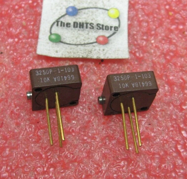 Trimmer Potentiometer Resistor 10K Bourns Trimpot 3250P-1-103 RT22C2P103 Qty 2
