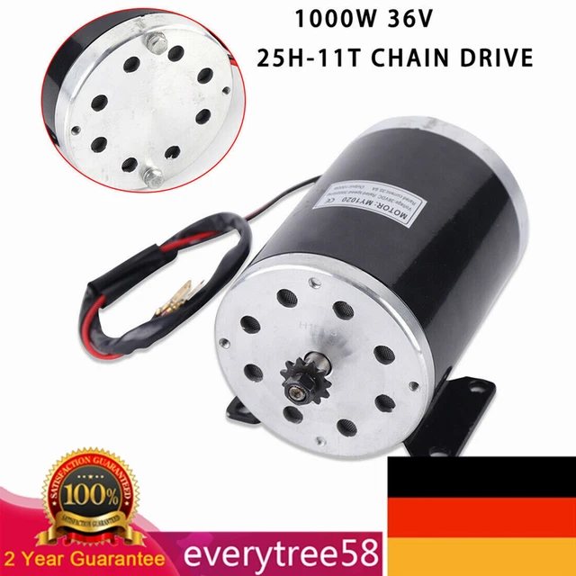 Generico Motore Elettrico MY1025 12V 250W 2750 RPM In Alluminio Per Scooter