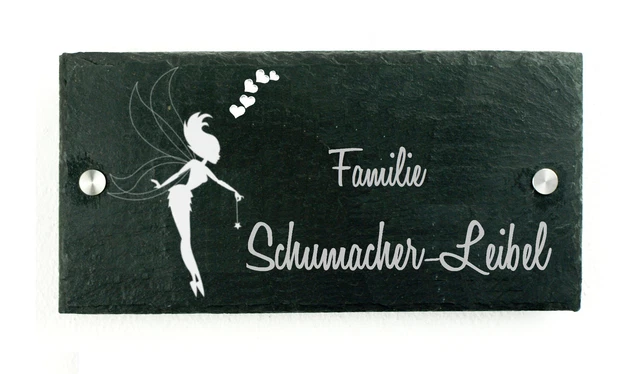 Tavoletta In Ardesia Con Incisione Personalizzabile Con Nomi, Targa Da - Foto 10