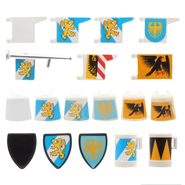 PLAYMOBIL ACCESSOIRES MOYEN Age Drapeaux Et Etendards Ceintures De Combat EUR 10,00 - IT