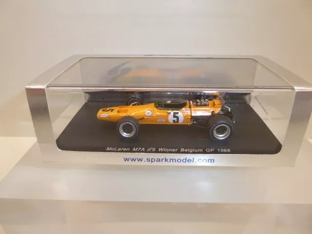 Spark 1/43 -  S3108 - McLaren M7A #5 Winner Belgium GP 1968 - Bruce McLaren