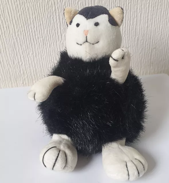 VINTAGE JELLYCAT BLACK Fat Cat Soft Toy Plush - Rare Retired - Collectors £30.00 - PicClick UK