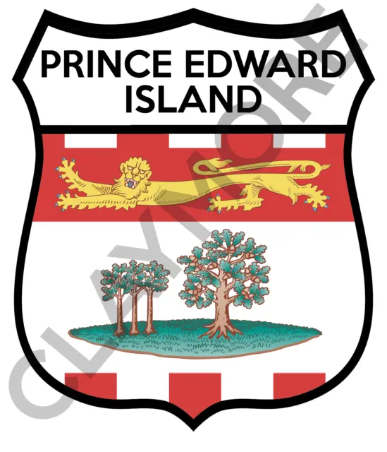 Prince Edward Island CANADA car MOTORCYCLE decal sticker NORTH AMERICA