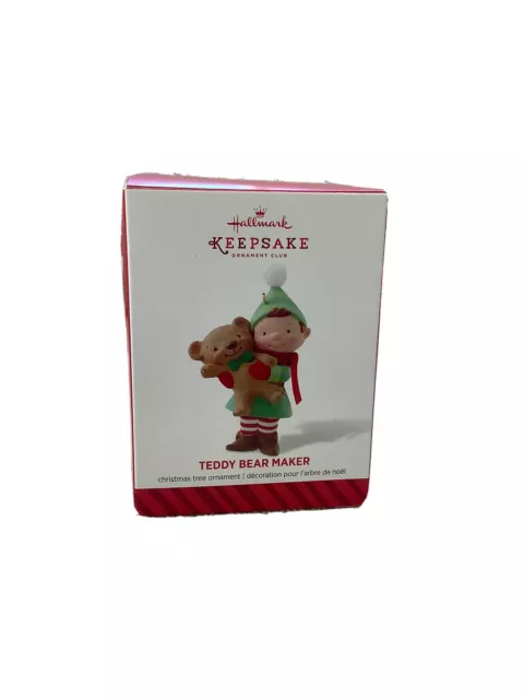 Hallmark Keepsake Christmas Ornament 2014 Teddy Bear Maker Member Exclusive