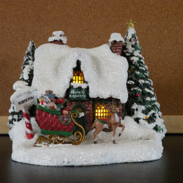 THOMAS KINKADE SANTA'S Village Lighted House Christmas