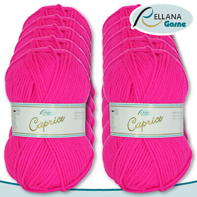 Caprice Rellana 10 x 50 G Caprice Laine 122 Royal 100% Polyacrylique à Tricoter Bricoler 