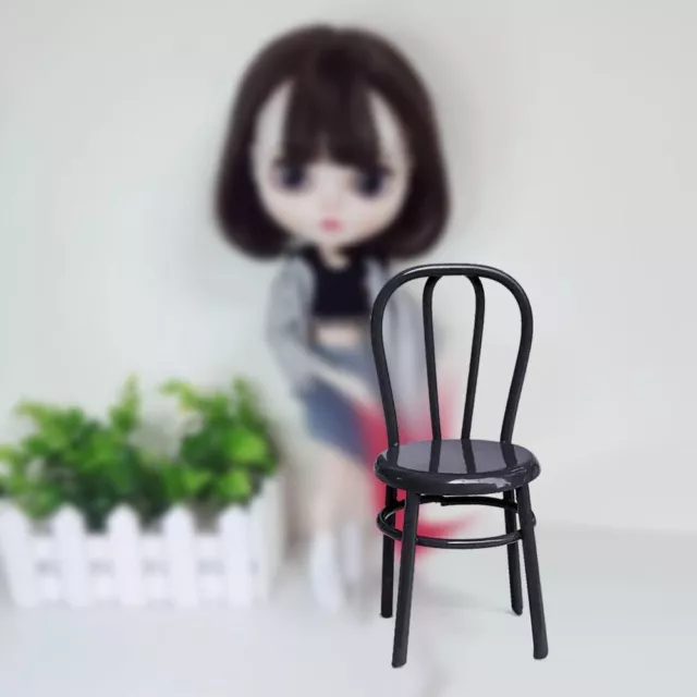 Miniature Chair 1:24 Dollhouse Chair Doll House Accessories Kitchen Furniture