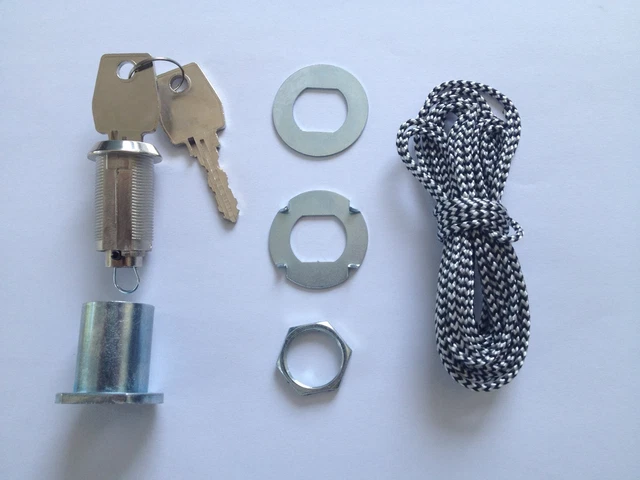 Garagentor Notentriegelungsschloss Mit Stahldraht - Sicherheitssystem Mit 2 Schlüsseln