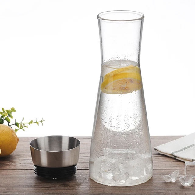 Ciotola acqua fredda vetro brocca trasparente pentola portatile borosil