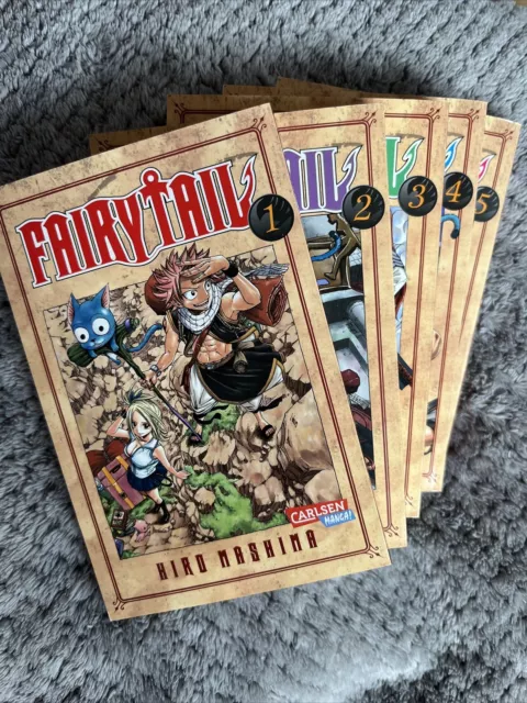 Fairy Tail Manga Comic Band 1-5 Hiro Mashima Deutsch Carlsen Verlag Sammlung