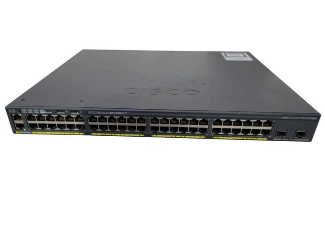 CISCO WS-C2960X-48LPD-L | 48-Port Gigabit PoE+ 370W Switch | 2x 10G ...