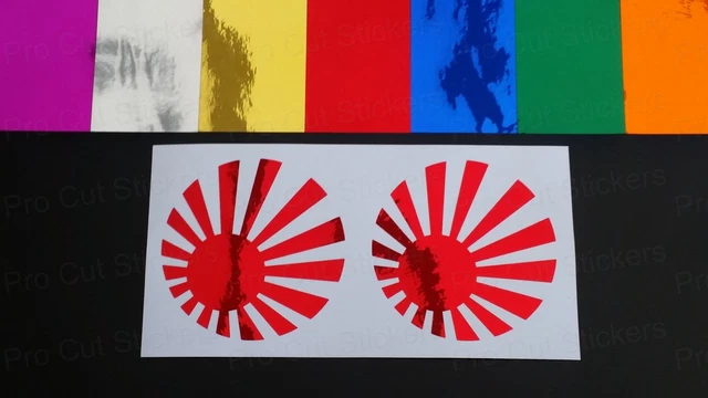 2 Autocollants Réfléchissants Doigt D'honneur - Vinyl, 15x17 Cm, Pour Auto/moto, Neuf