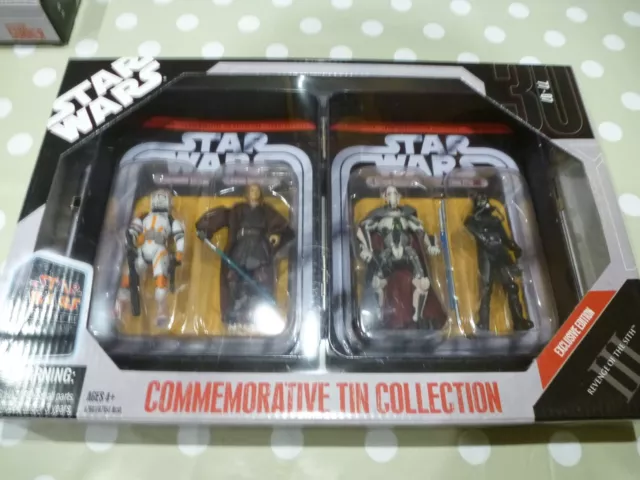 STAR WARS x3 COMMEMORATIVE TIN COLLECTION EXCLUSIVE EDITION 2007 HASBRO