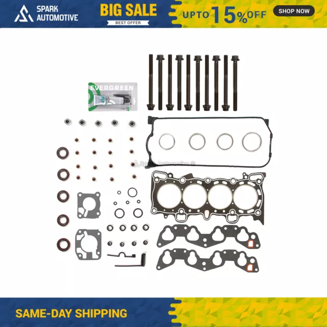 Graphite Head Gasket Bolts Set Fit 92-95 Honda Civic Del Sol 1.6L D15Z1 D16Z6